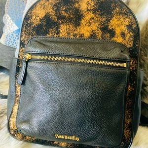Vera Bradley leather backpack purse gently used